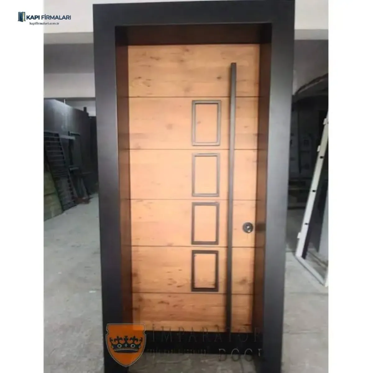 Balıkesir Ahşap Görünümlü Modern Villa Kapısı