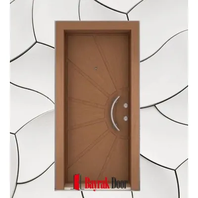 Çelik Kapı C Tr714 | Ahşap Dokulu Güvenlik