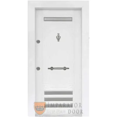 Ahşap Desenli Panel Çelik Kapı