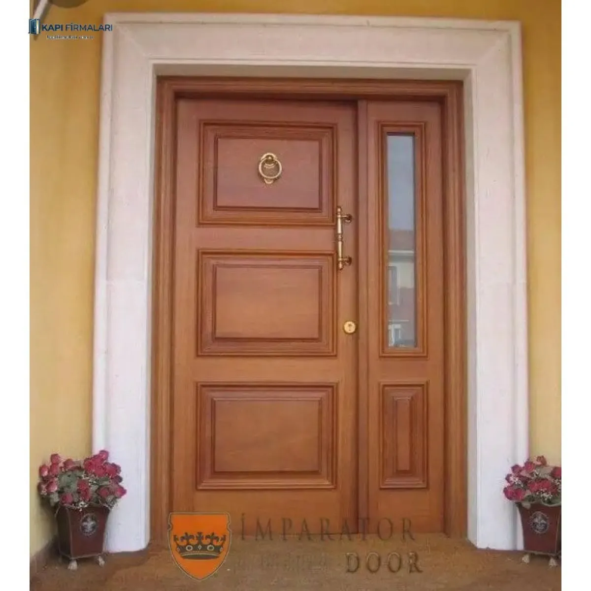 Hakkari Villa Kapısı 270 | Özel Üretim Ahşap Görünümlü Zırhlı Kapılar