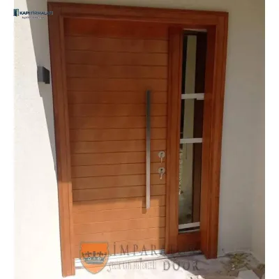 Kocaeli Villa Kapısı Model 199: Doğal Ahşap Dokulu Üstün Çelik Güvenliği