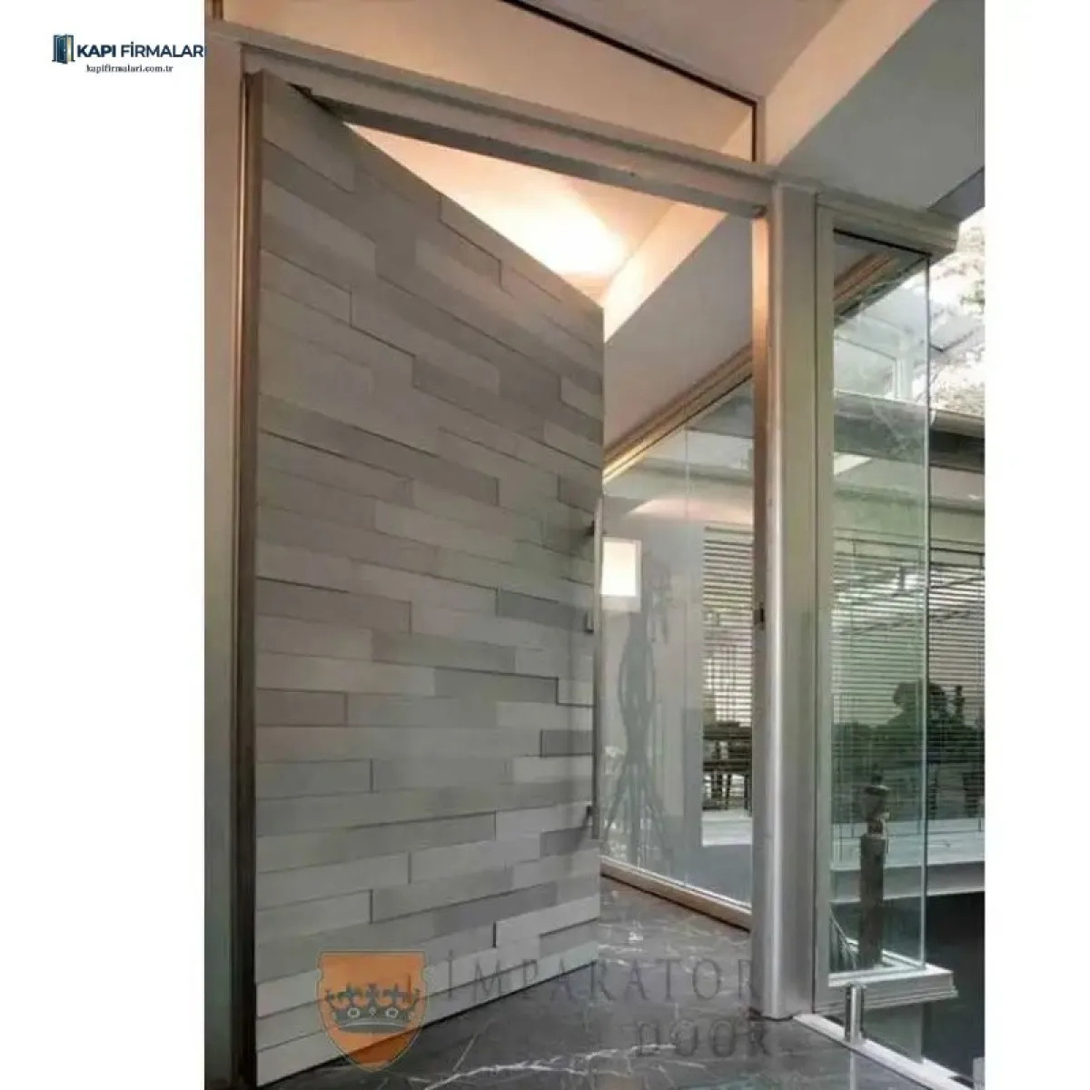 Pivot Çelik Kapı 328 | Modern ve Güvenli Villa Girişleri