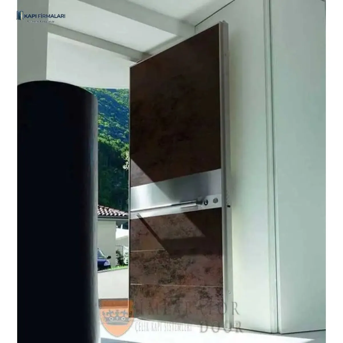 Pivot Çelik Kapı 345 | Modern Dış Mekan Tasarımı