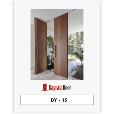 Çift Kanatlı Ahşap Pivot Kapı BY-15