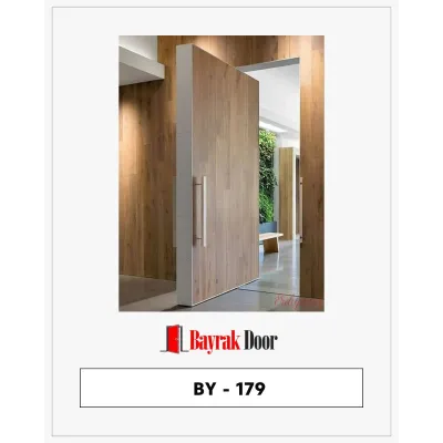 Mimari İmza: BY-179 Ahşap ve Metal Pivot Kapı Tasarımı
