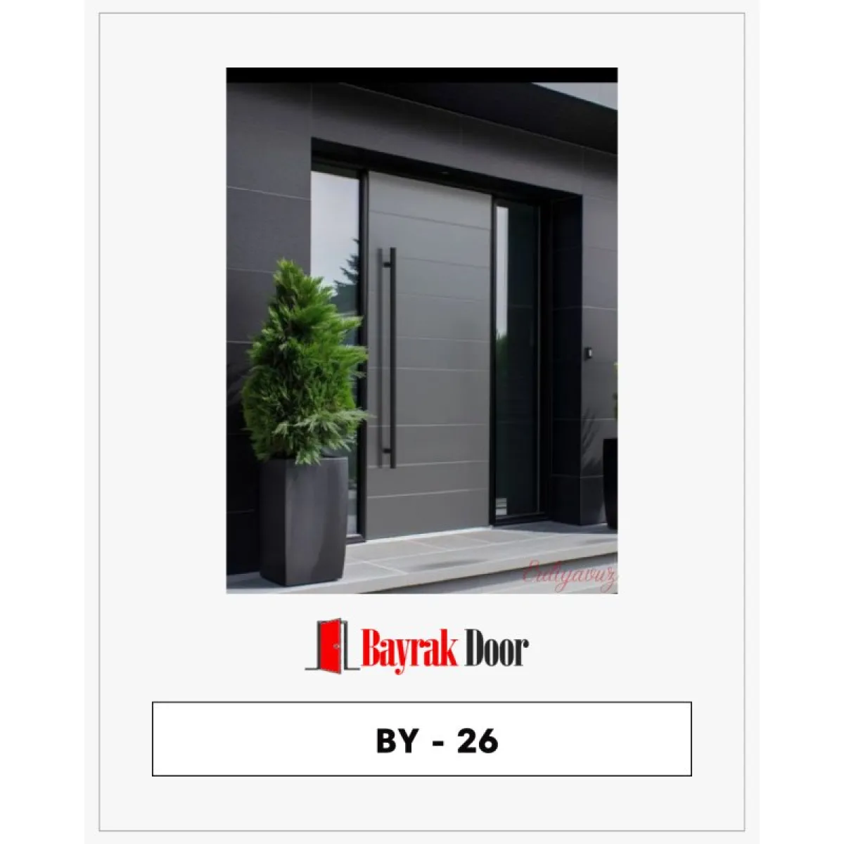 BY-26 Pivot Çelik Kapı | Modern Mimari ve Üstün Güvenlik