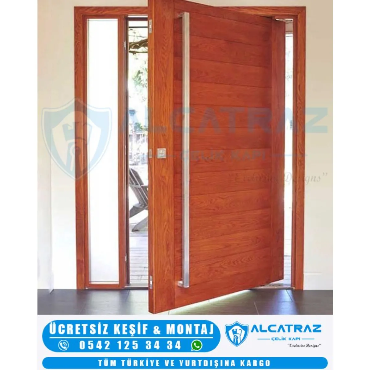 Pivot Çelik Kapı ERD 1605 | Geniş Girişler İçin Modern Tasarım