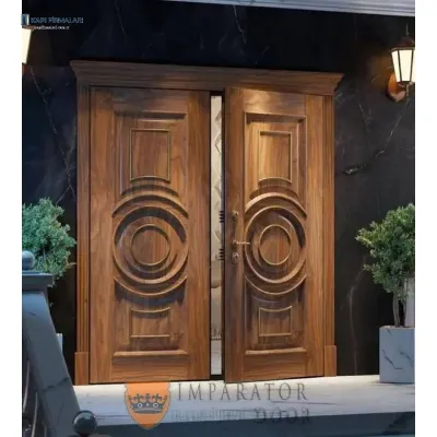 İmparator 298 Ahşap Villa Kapısı: Güvenlik ve Estetiğin Zirvesi
