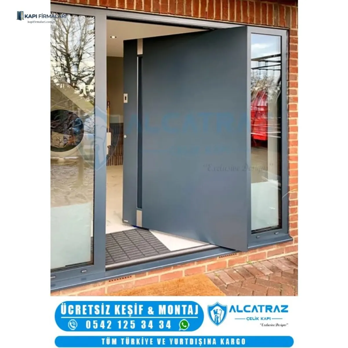 Modern Pivot Villa Kapısı Erd 1001