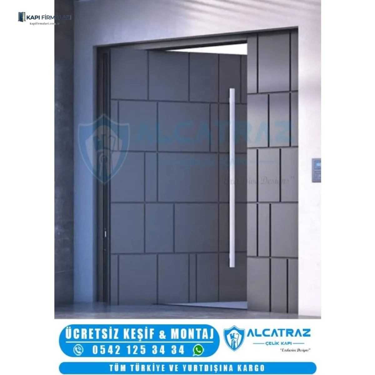 Villa Kapısı Erd 1020 | Dış Etkenlere Dayanıklı Modern Tasarım