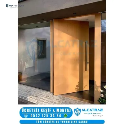Villa Kapısı Modelleri: Erd 1029 Modern Pivot Tasarım