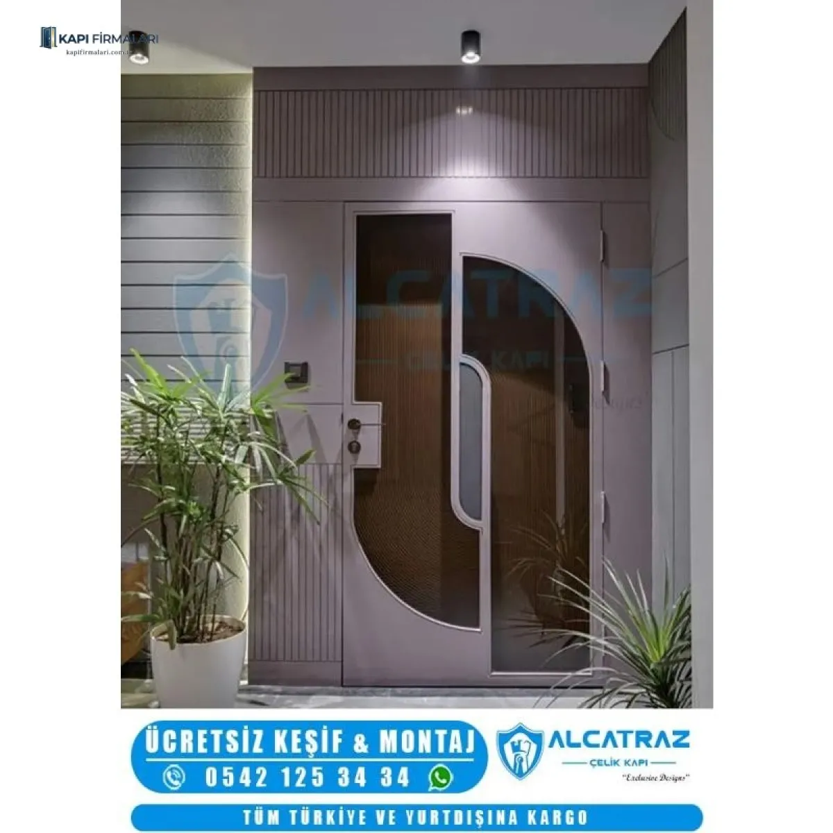 Erd 1072 Camlı ve Modern Villa Kapısı