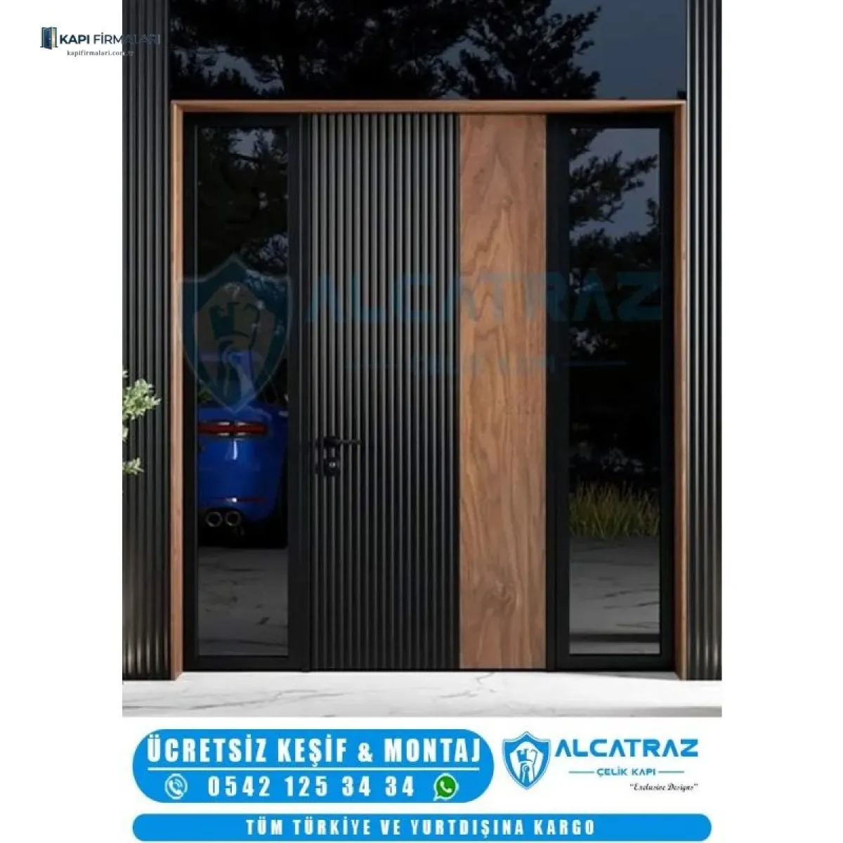 Villa Kapısı Erd 1080 | Dış Mekana Dayanıklı Çelik Villa Kapısı Modelleri
