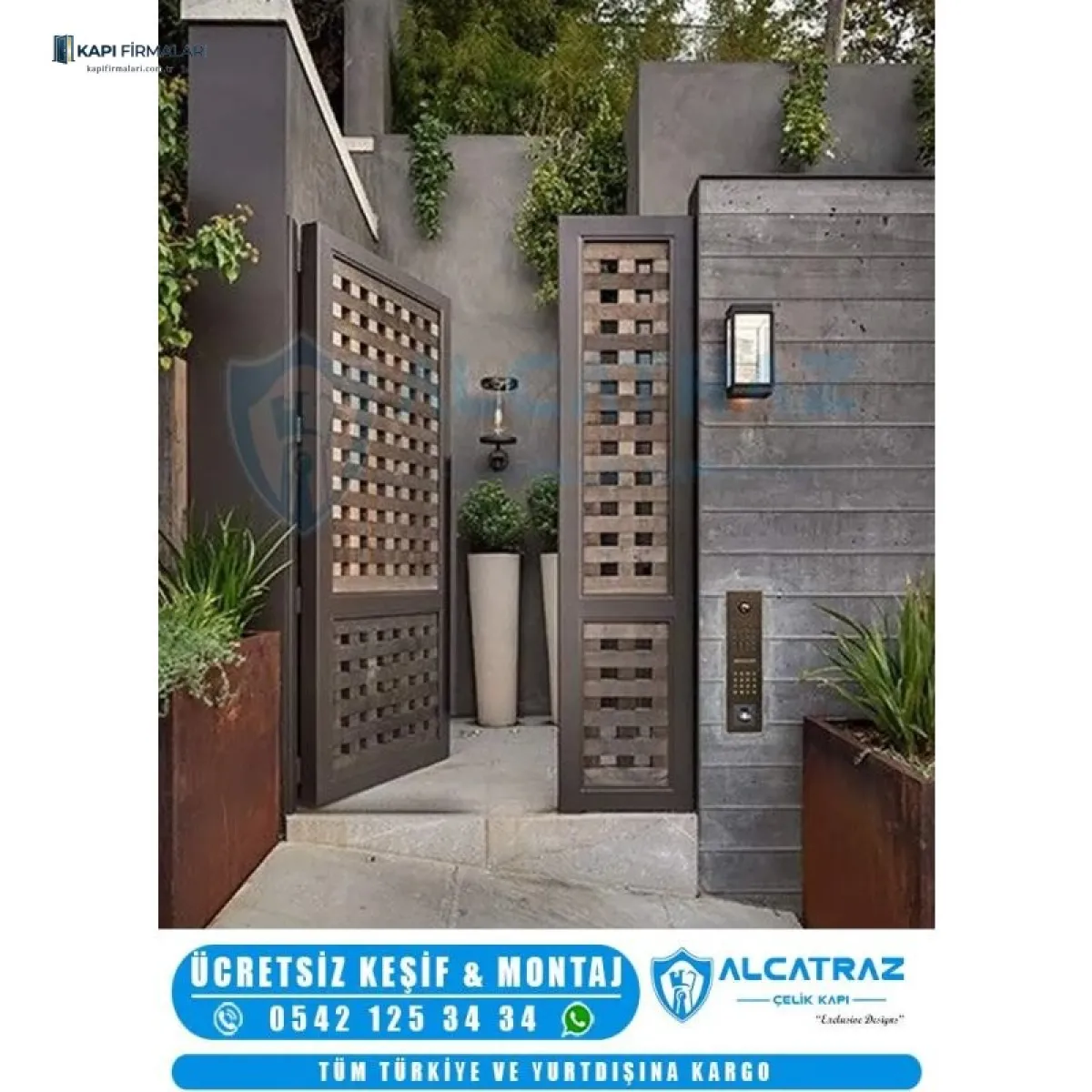 Villa Kapısı ERD 1092 | Dış Mekan Uyumlu Üst Düzey Güvenlik