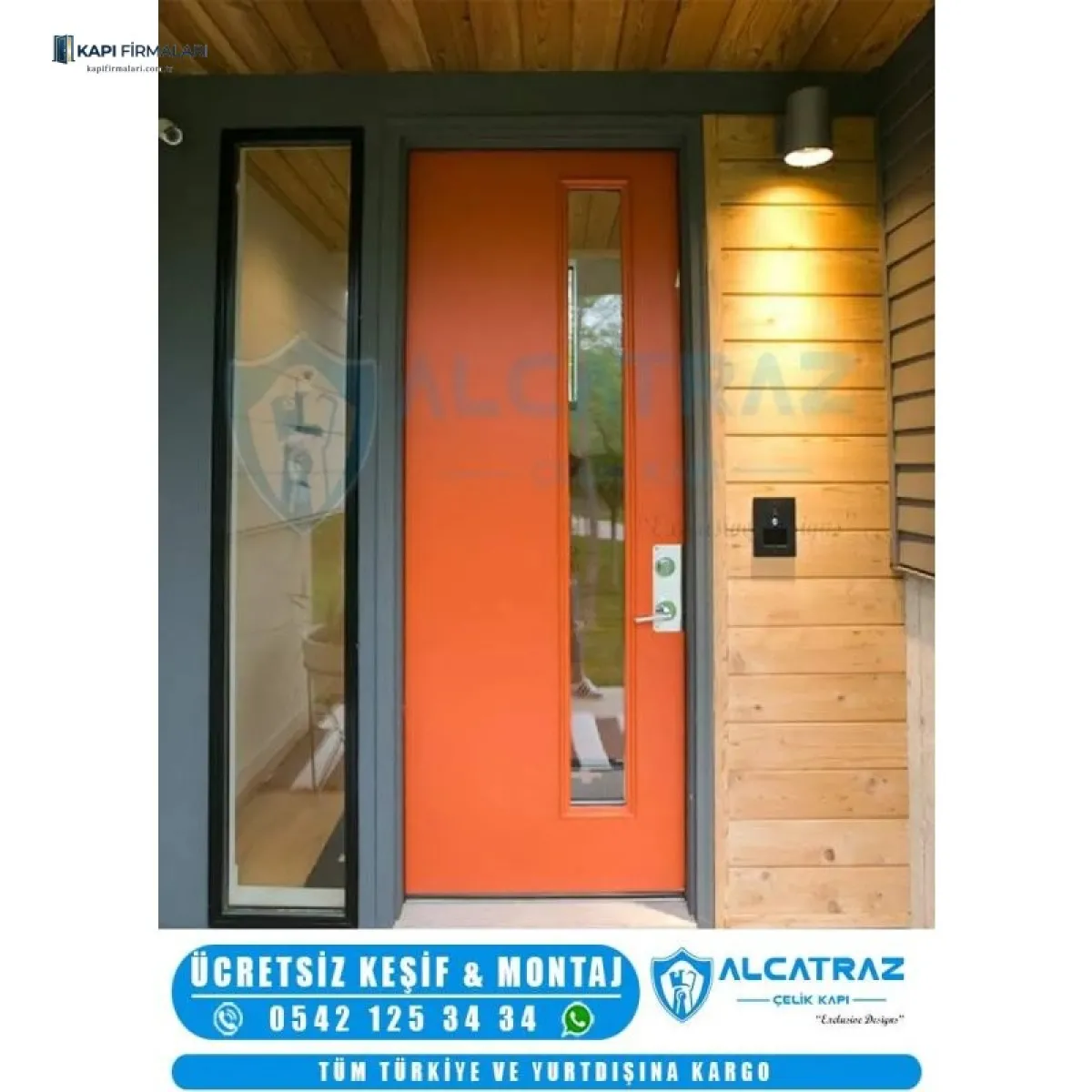 Modern Tasarım Villa Kapısı Modelleri: Erd 1134