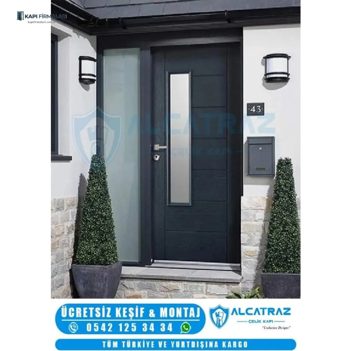 Villa Kapısı Erd 1141 | Dış Etkenlere Dayanıklı Modern Tasarım