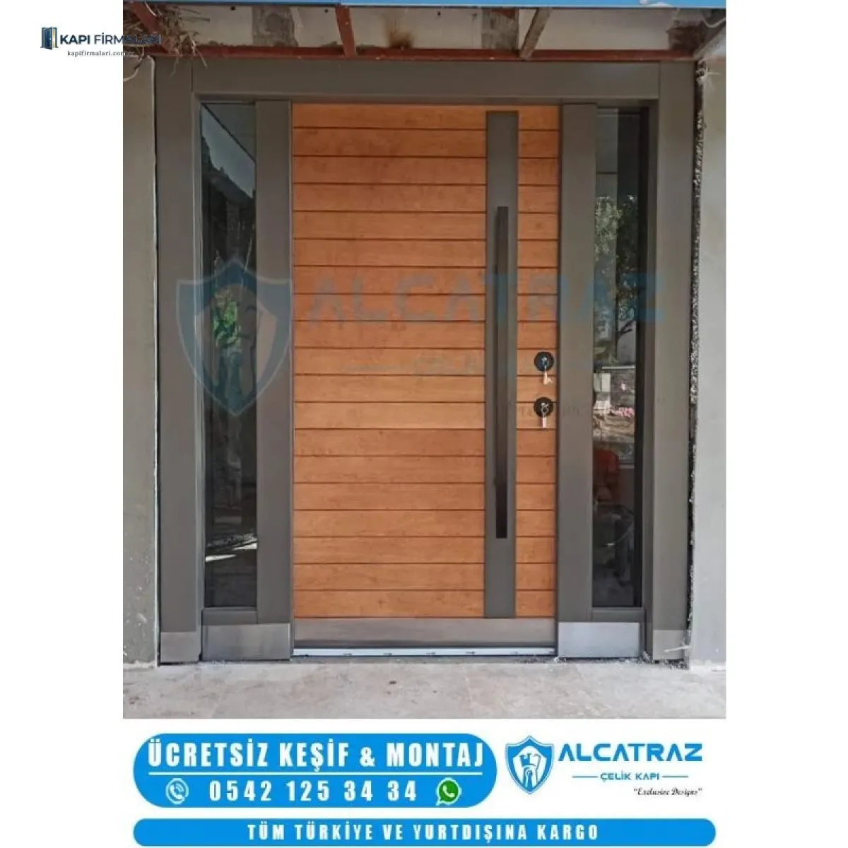 Modern Tasarım Dış Mekan Villa Kapısı - Erd 1188