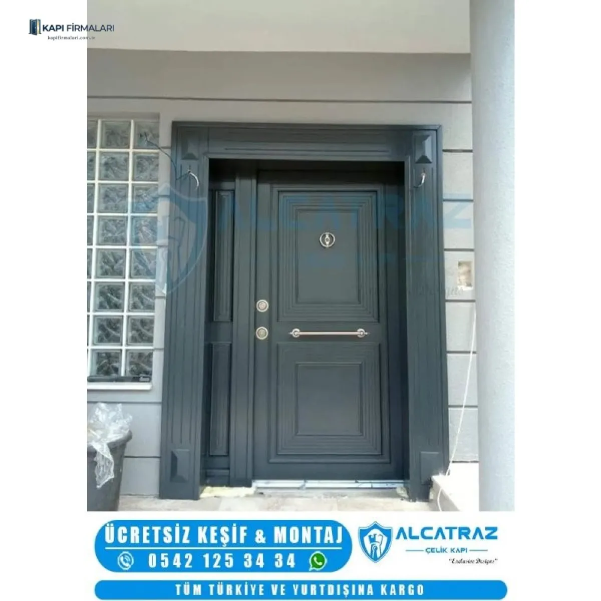 Özel Tasarım Çelik Villa Kapısı Erd 1262 | Güvenli ve Dayanıklı