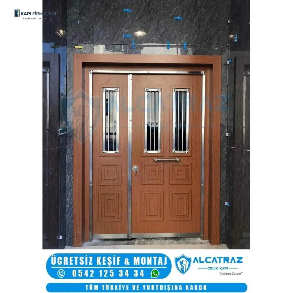 Erd 1346 Dış Etkenlere Dayanıklı Çelik Villa Kapısı